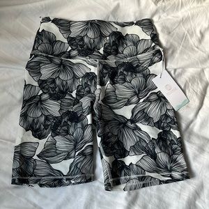 Flower biker shorts